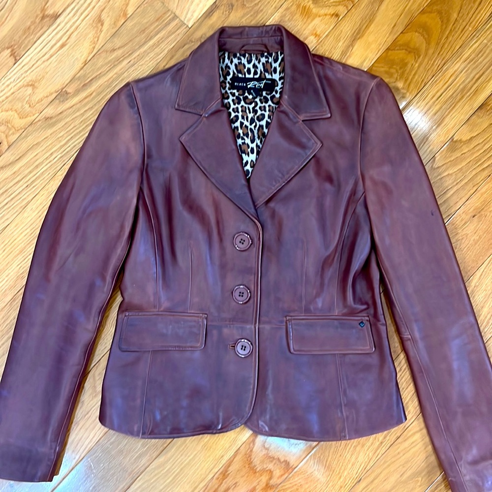 Vintage Leather Blazer